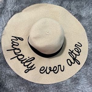 Mud Pie Happily Ever After bridal beach sun hat